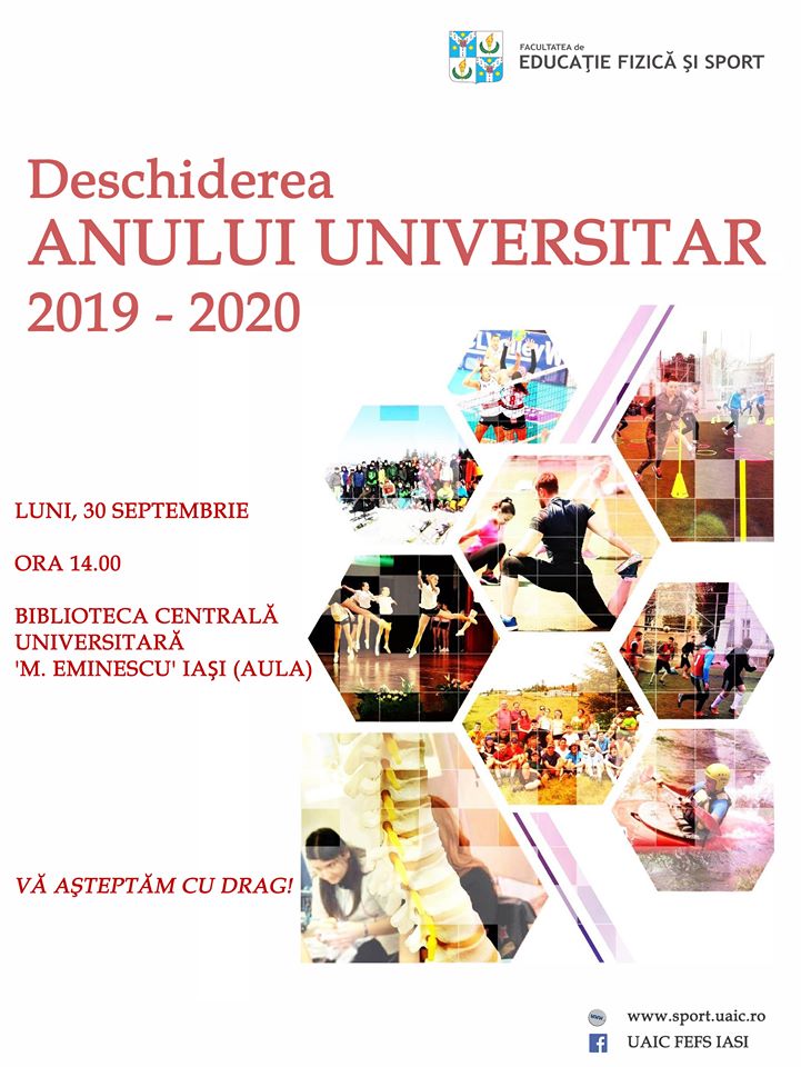 Festivitatea de Deschidere a Anului Universitar 2019-2020